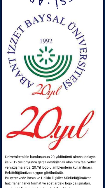 Abant Izzet Baysal University截图3