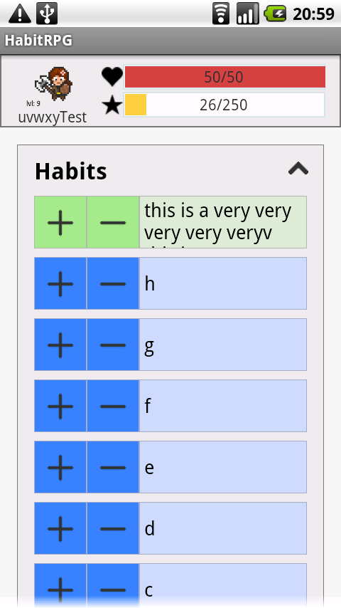 Android HabitRPG Client截图5