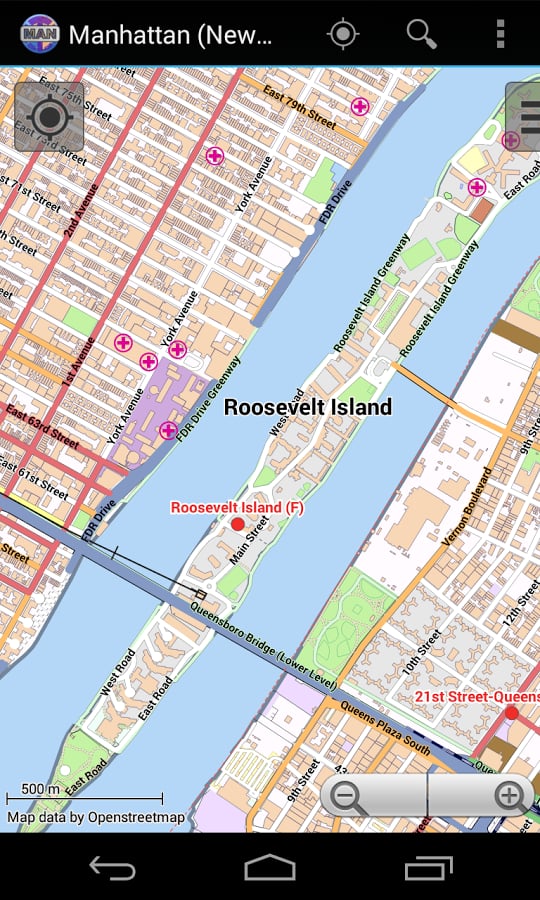 Manhattan (New York) Offline City Map Lite截图9