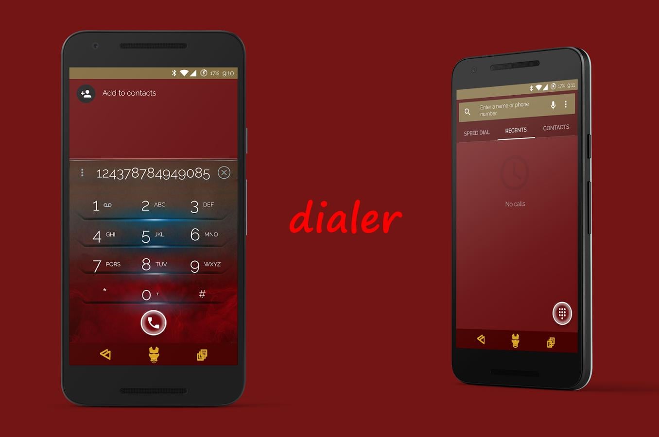 CM12/CM12.1 IM Theme - Red截图1