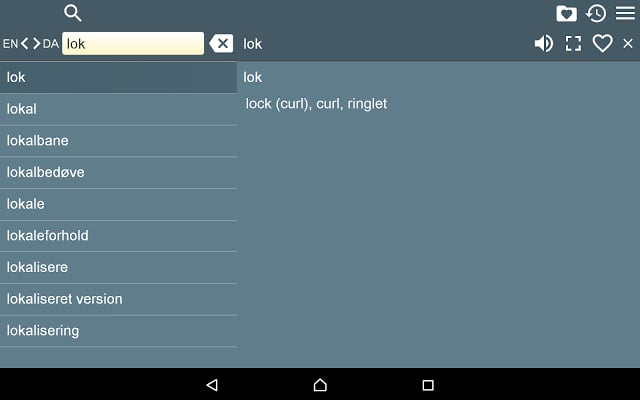 English Danish Dictionary Free截图1