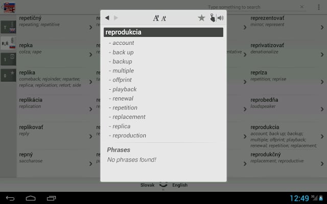 Dictionary Slovak English Free截图3