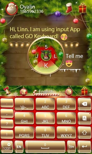 Christmas GO Keyboard Theme截图6