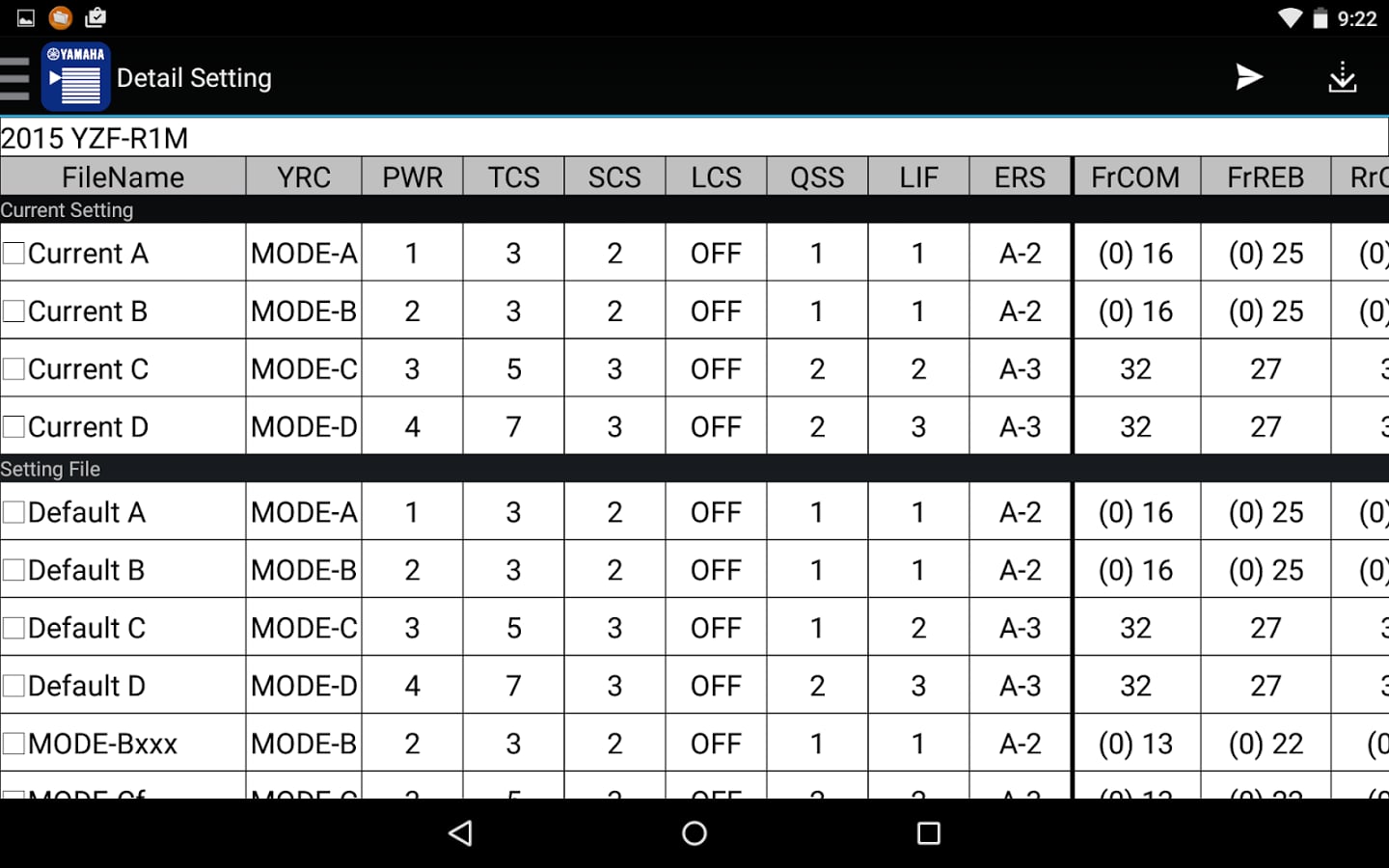 YRC Setting截图1