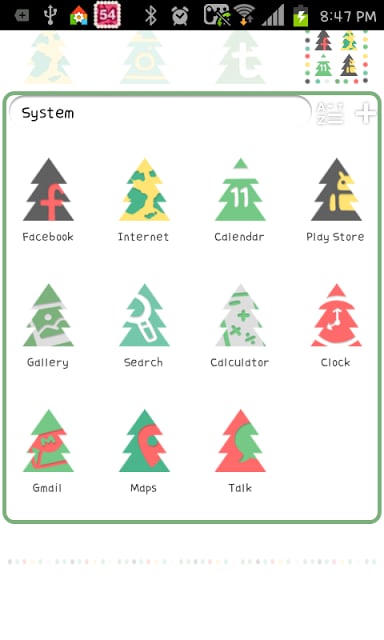 Tree Pattern go launcher theme截图3