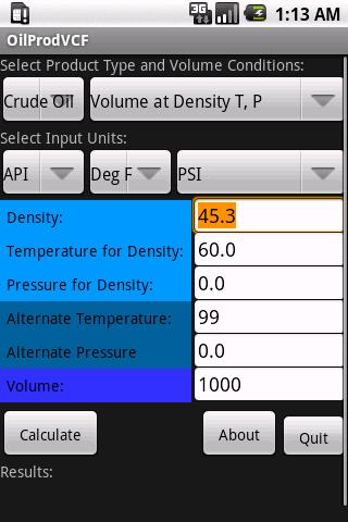 Petroleum Volume Correction Lt截图1