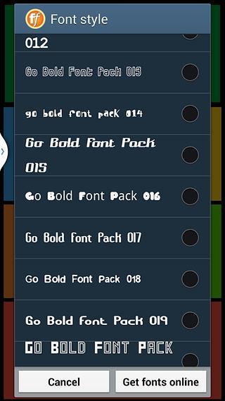 Go Launcher Bold Font Pack截图1