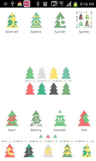 Tree Pattern go launcher theme截图2