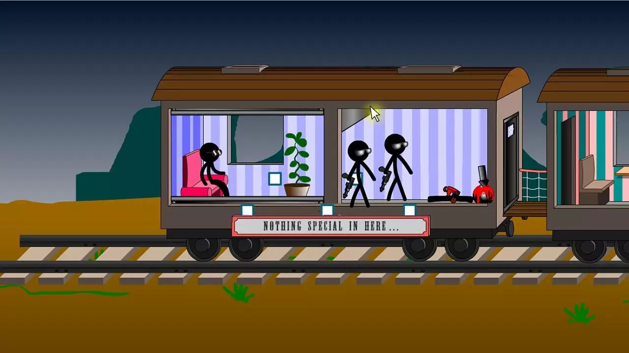 Stickman Click Death Train截图5