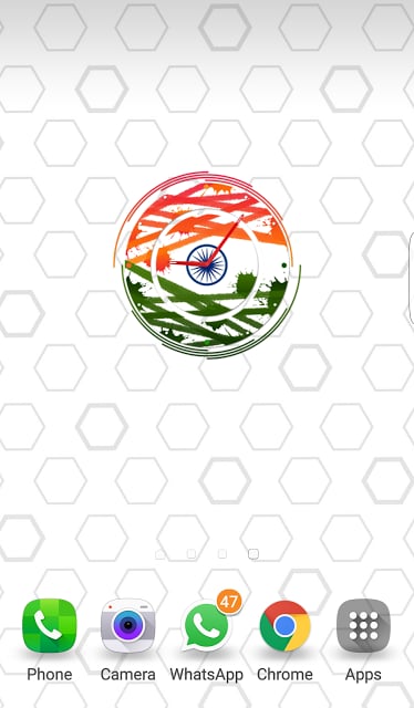 Indian flag clock截图6