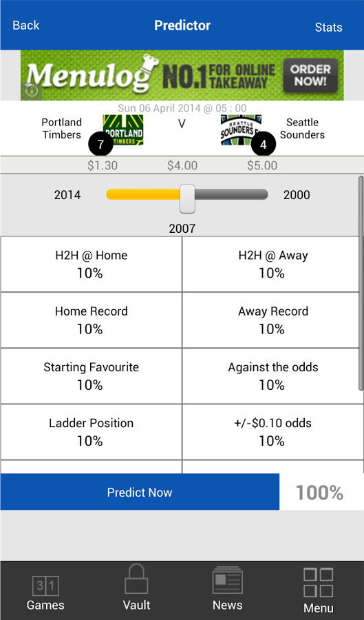 H2H Major League Soccer截图2