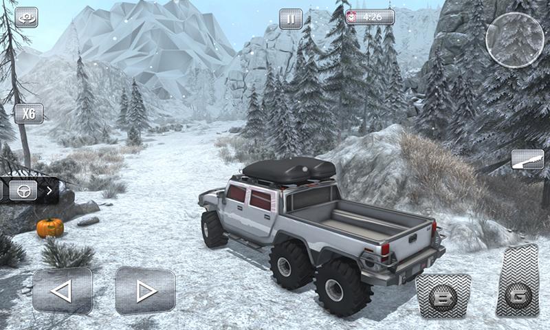 Snow Driving Offroad 6x6 Truck截图3