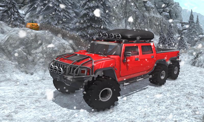 Snow Driving Offroad 6x6 Truck截图1