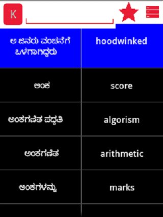 Kannada English Dictionary截图1