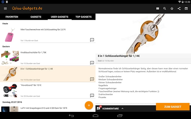 China Gadgets - Die Gadget App截图6