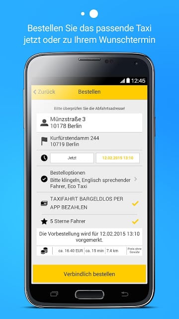 taxi.eu - Taxi App f&uuml;r Europa截图7