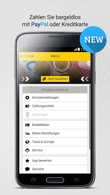 taxi.eu - Taxi App f&uuml;r Europa截图1