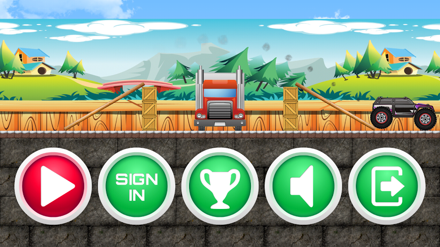 Monster Truck Stunt Race Game截图4