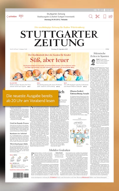 Stuttgarer Zeitung ePaper截图2