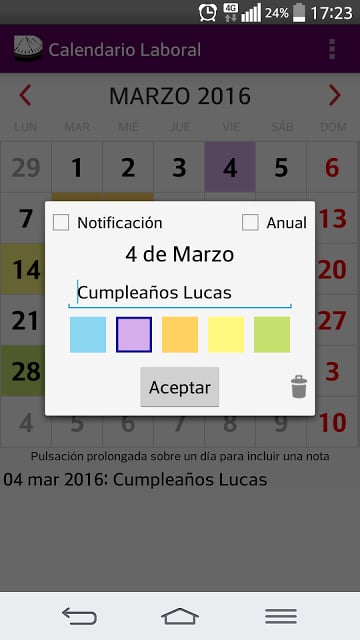 Calendario Laboral 2015 España截图4