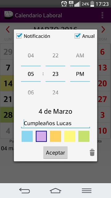 Calendario Laboral 2015 España截图2