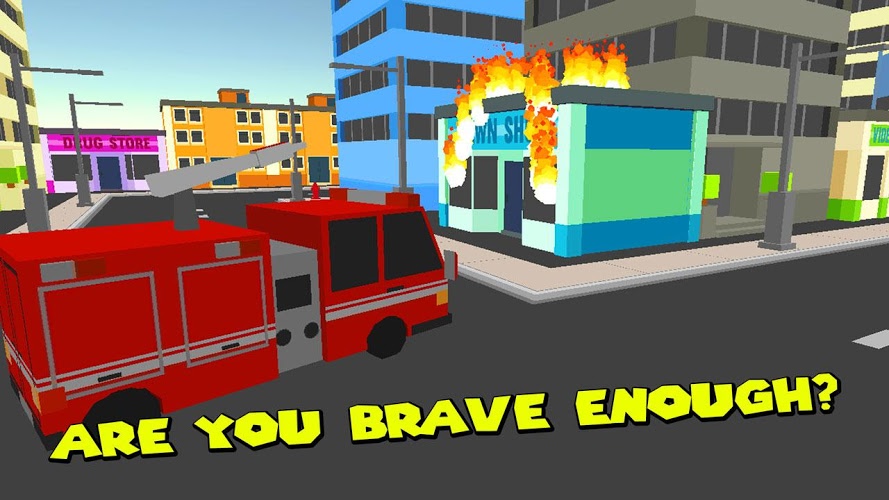 Cube Fire Truck: Firefighter截图1