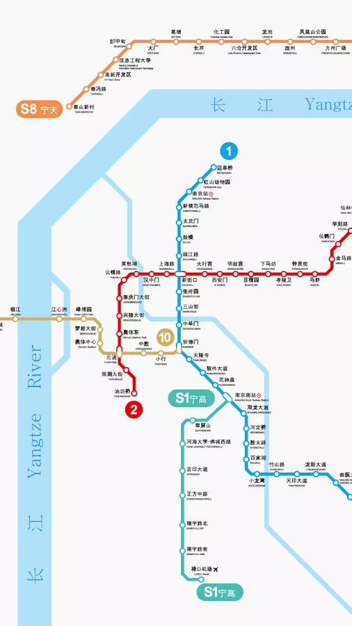 南京地铁路线图截图1
