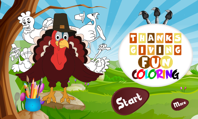 THANKSGIVING FUN COLORING截图1