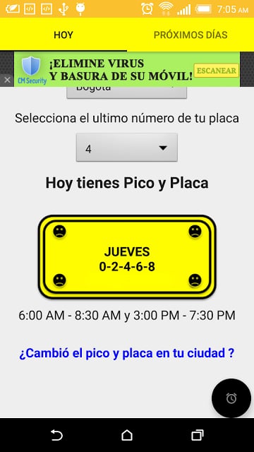 Pico y Placa Colombia截图10