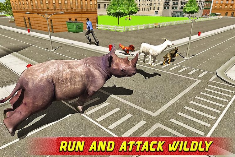 Angry Rhino Revenge Simulator截图2