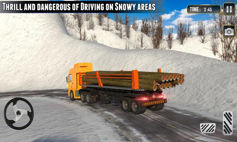 Up Hill Snow Truck Driver截图3