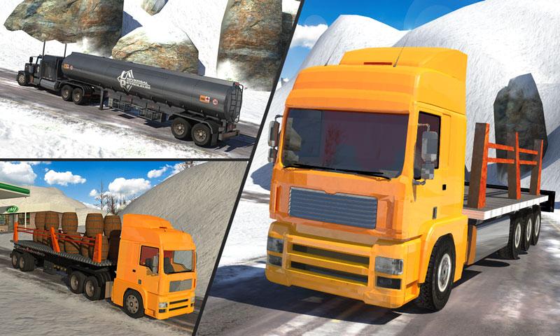 Up Hill Snow Truck Driver截图5