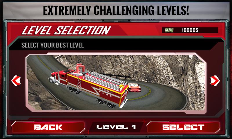 Hill Climb Fire Truck Rescue截图5