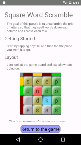 Square Word Scramble截图4
