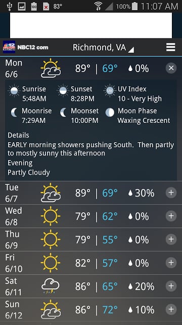 NBC12 First Warning Weather截图5