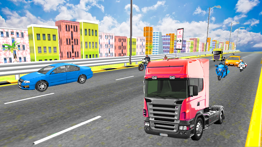 Highway Traffic Truck Racer 3D截图1