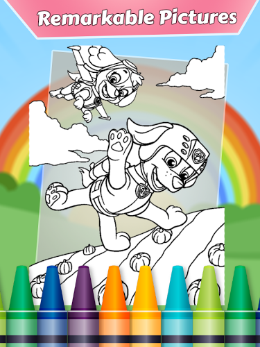 Coloring Book for Paww-Pattrol截图2