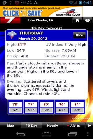 KPLC 7 StormVision Weather截图7