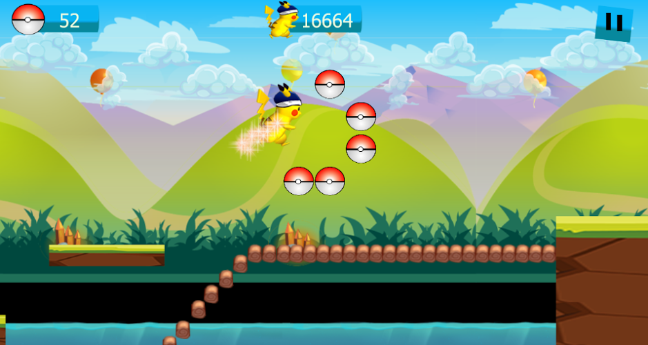 Super Pikachu adventure game截图1