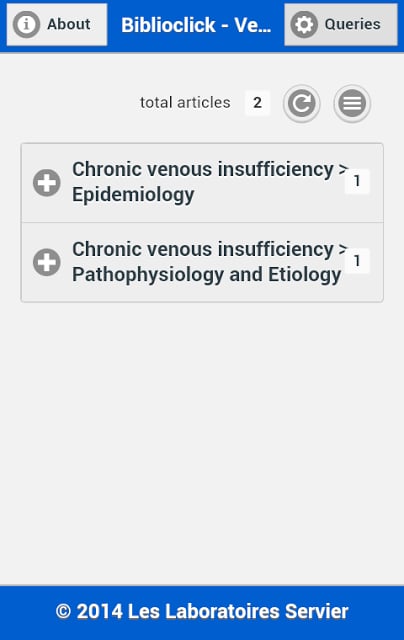 Biblioclick in Venous disease截图2