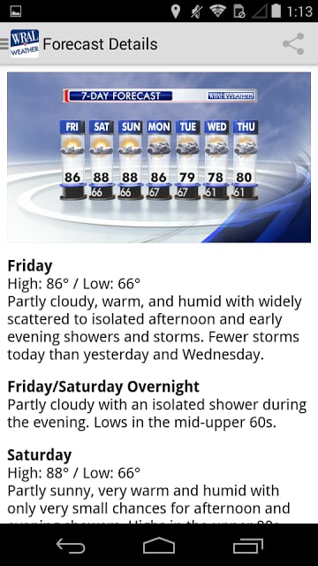 WRAL Weather截图9