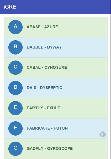 iGRE-Learn GRE,SAT,MAT,TOEFL截图4