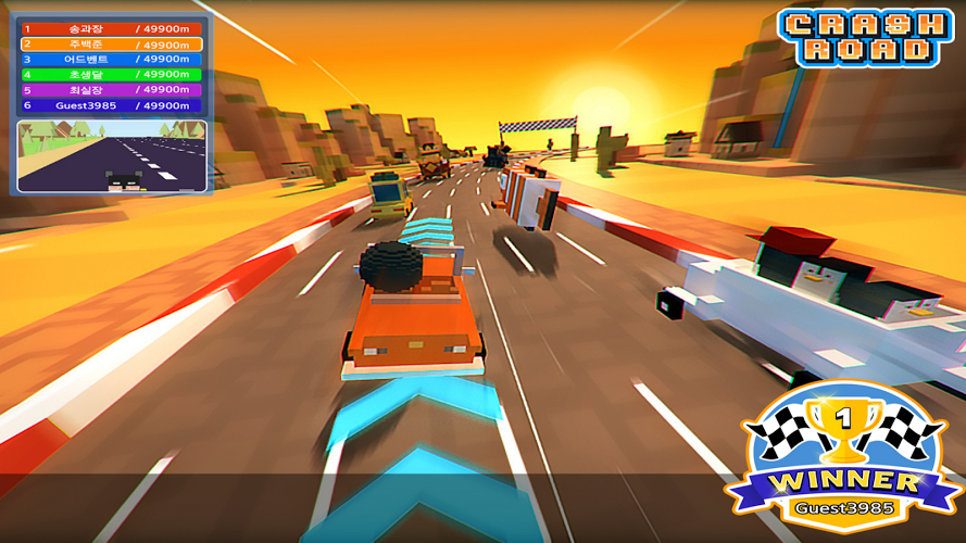 Crashroad : battle racing截图4