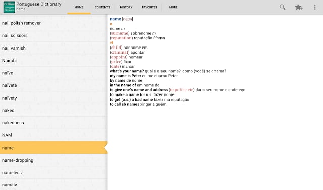 Collins Portuguese Dictionary截图11