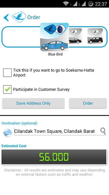 蓝鸟出租车预订 Blue Bird Taxi Reservation截图6