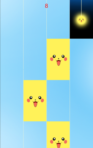 Piano pikachu tiles 钢琴皮卡丘不点击瓷砖截图3