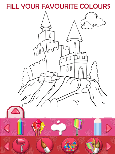 Castle Kids Coloring Book截图3