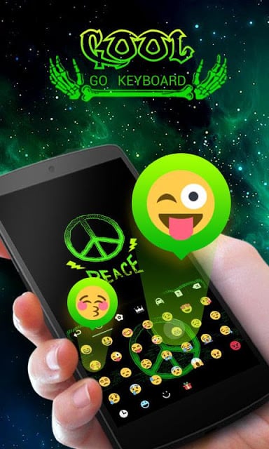 Cool GO Keyboard Theme &amp; Emoji截图6