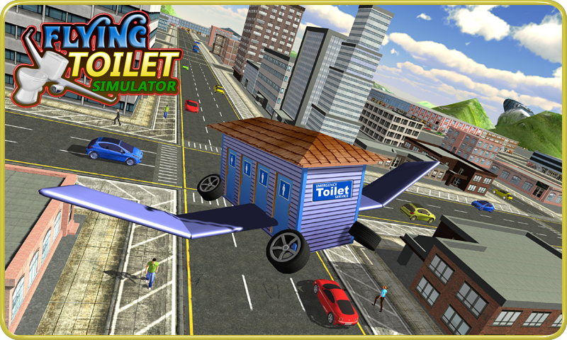 Flying Toilet Emergency Driver截图1