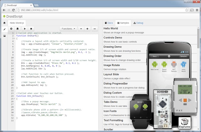 AndroidScript programming IDE截图10